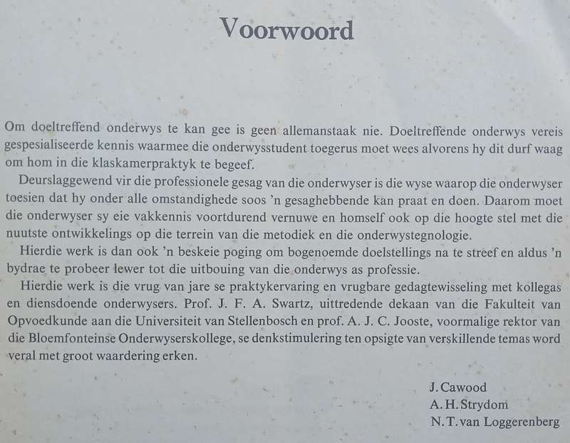 Doeltreffende Onderwys (Afrikaans) | J. Cawood, et al.