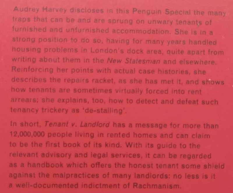 Tenants in Danger | Audrey Harvey