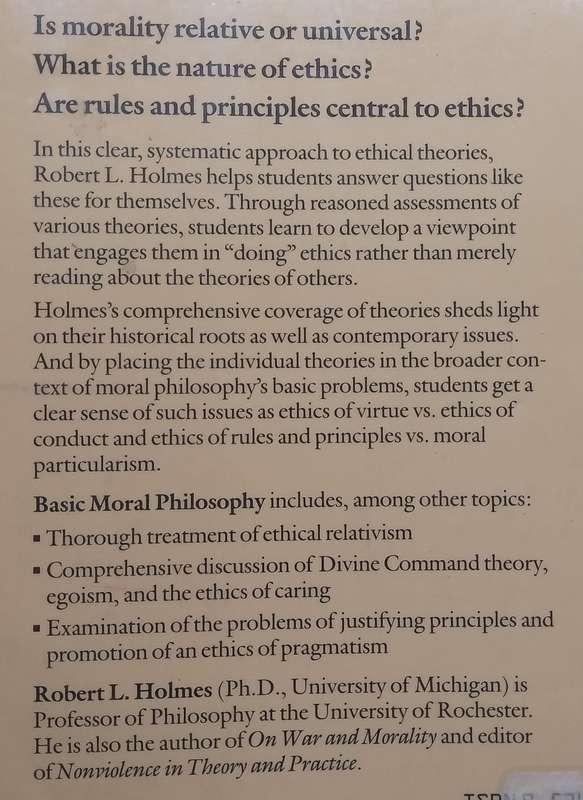 Basic Moral Philosophy | Robert L. Holmes