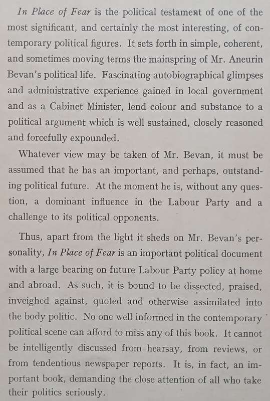 In Place of Fear | Aneurin Bevan