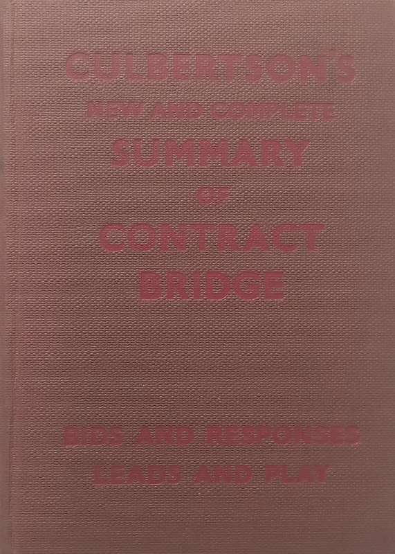 Summary of Contract Bridge | Ely Culbertson