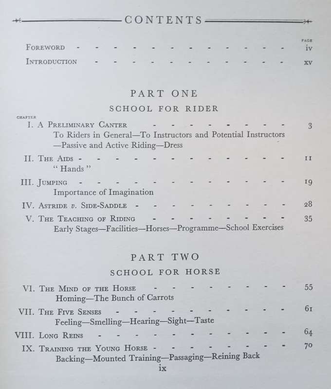 School for Horse and Rider (Published 1937) | Capt. J. E. Hance