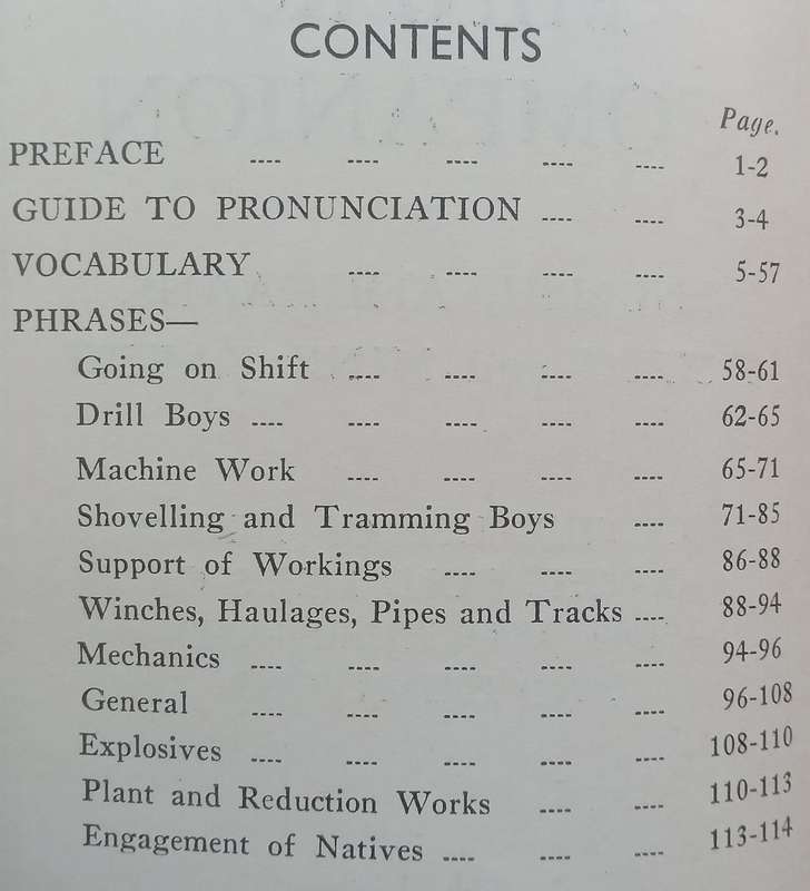 Miners Companion in English, Afrikaans, Sesuto and Mine K..... (Published 1938)