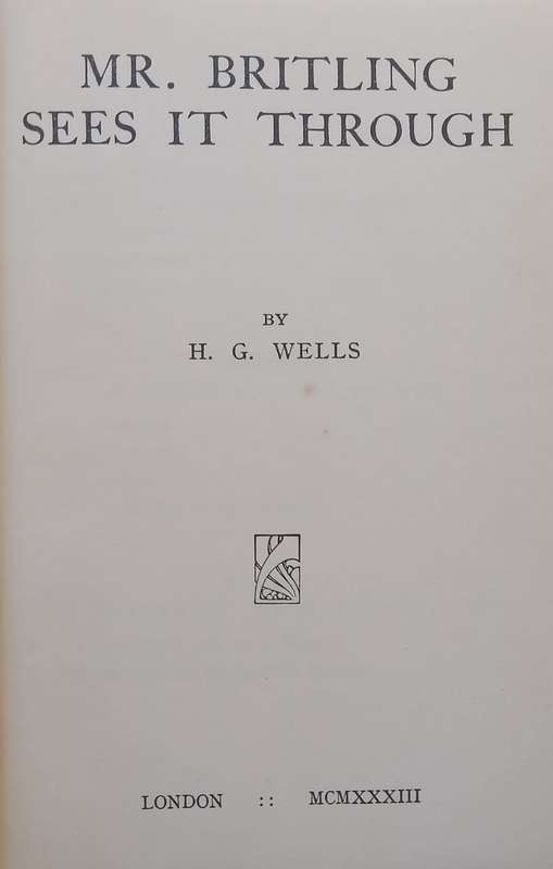 Mr. Britling Sees it Through | H. G. Wells