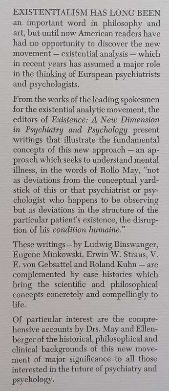 Existence: A New Dimension in Psychiatry and Psychology | Rollo May, et al. (Eds.)