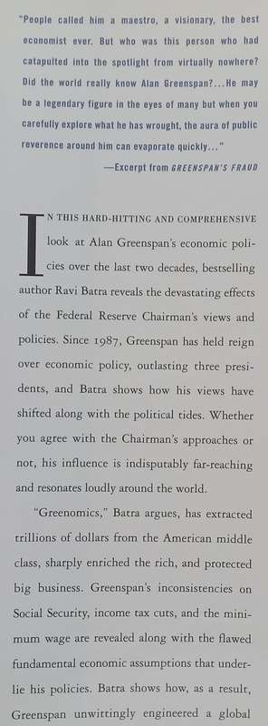 Greenspans Fraud: How Two Decades of his Policies Have Undermined the Global Economy | Ravi Batra