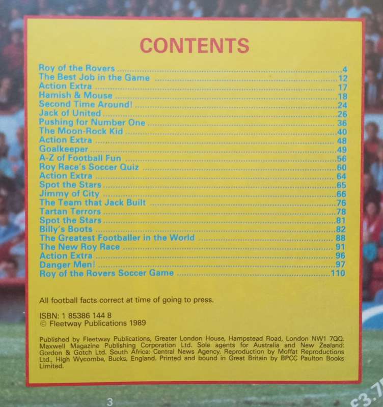 Roy of the Rovers Annual 1990