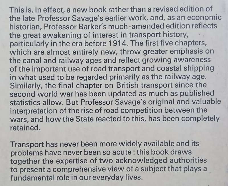 An Economic History of Transport in Britain | T. C. Barker & C. I. Savage