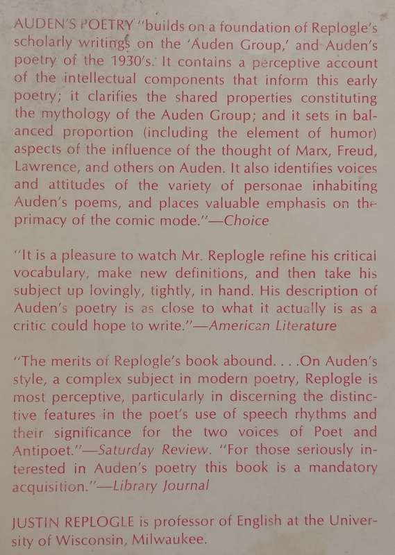 Audens Poetry | Justin Replogle