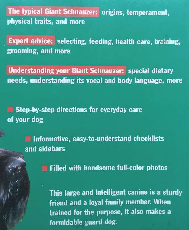 Giant Schnauzers: A Complete Pet Owners Guide | Joe Stahlkuppe
