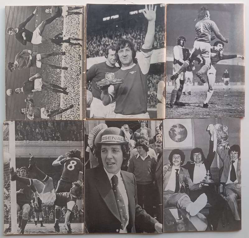 6 Arsenal Football Club Official Handbooks (1968-69, 1974-1980)