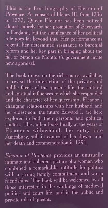 Eleanor of Provence: Queenship in Thirteenth-Century England | Margaret Howell