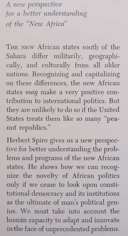 Politics in Africa: Prospects South of the Sahara (With Publishers Review Slip) | Herbert J. S...