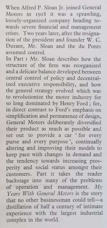 My Years with General Motors | Alfred P. Sloan Jr.