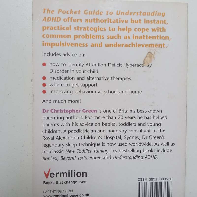 The Pocket Guide to Understanding ADHD: Practical Tips for Parents | Christopher Green & Kit Chee