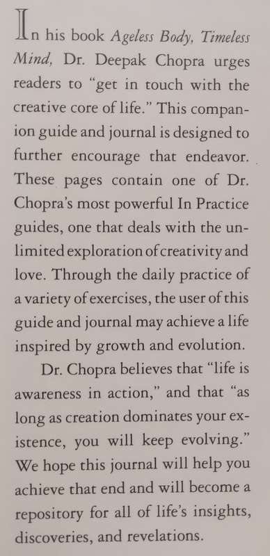 Ageless Body, Timeless Mind: A Companion & Journal | Deepak Chopra