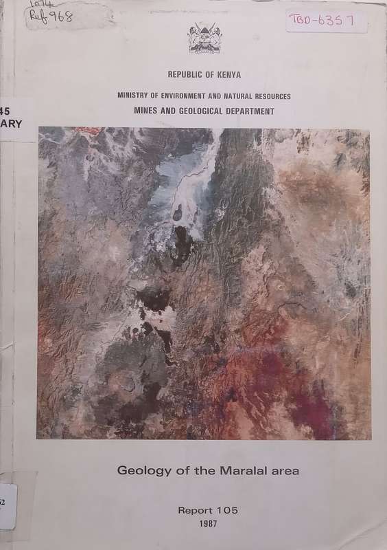 Geology of the Maralal Area (Kenya Mines and Geological Department Report No. 105) | R. M. Key
