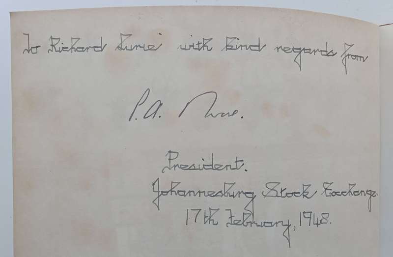 The Story of the Johannesburg Stock Exchange (With Inscription from the President of the JSE)