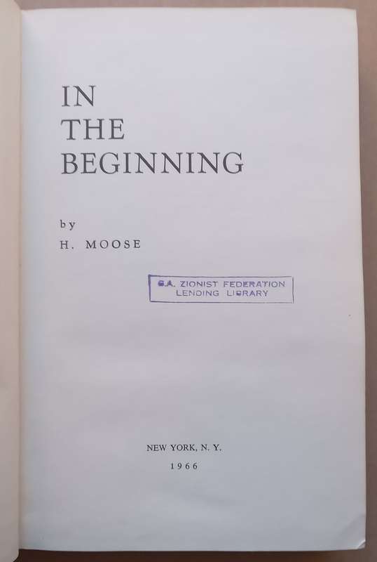 In The Beginning | H. Moose
