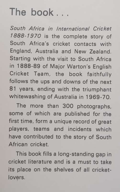 South Africa in International Cricket, 1888-1970 (Inscribed by Author, With Extra Materials) | Br...
