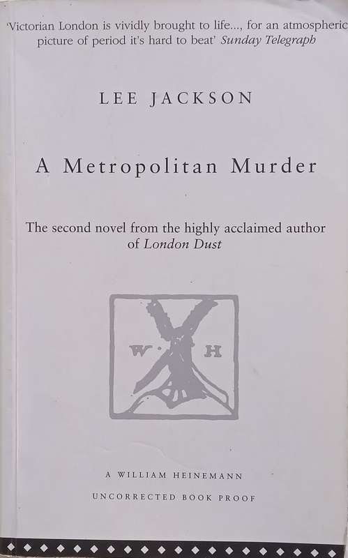 A Metropolitan Murder (Proof Copy) | Lee Jackson