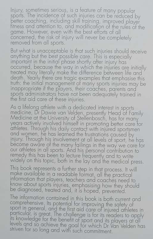 The Prevention and Treatment of Sports Injuries | Dawie van Velden