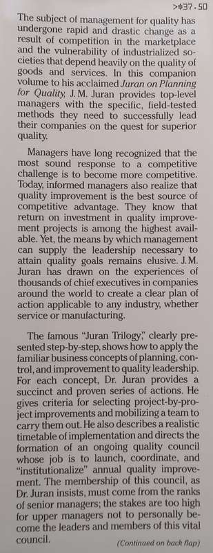 Juran on Leadership for Equality: An Executive Handbook | J. M. Juran