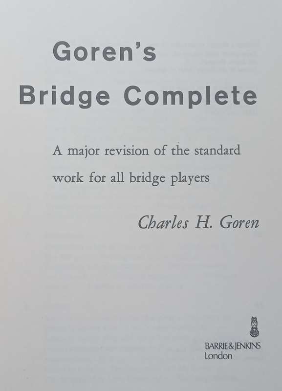 Gorens Bridge Complete | Charles H. Goren