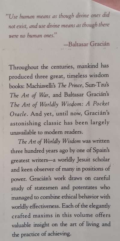The Art of Worldly Wisdom: A Pocket Oracle | Christopher Maurer