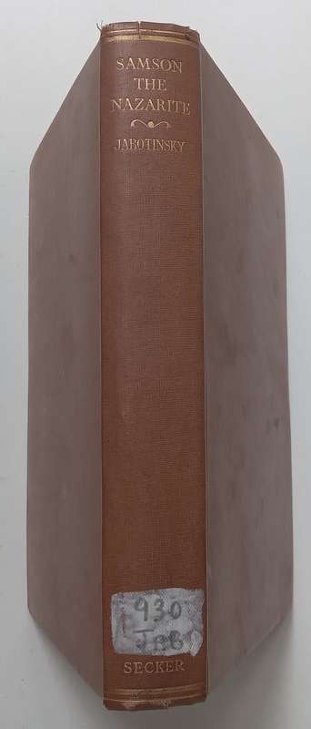 Samson the Nazarite (First Edition in English, 1930) | Vladimir Jabotinsky