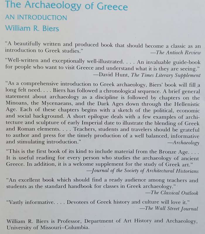 The Archaeology of Greece: An Introduction | William R. Biers
