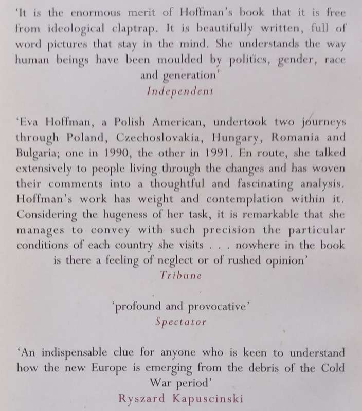 Exit into History: A Journey into the New Eastern Europe | Eva Hoffman