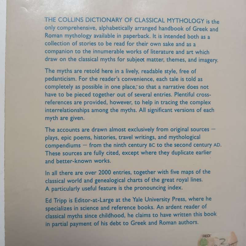 Dictionary of Classical Mythology | Edward Tripp