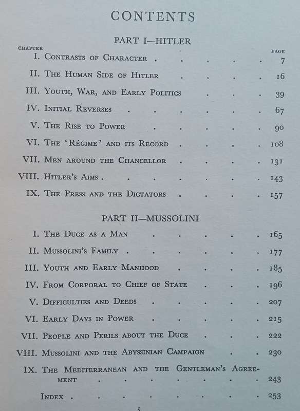 I Know These Dictators (On Hitler & Mussolini, Published 1937) | G. Ward Price