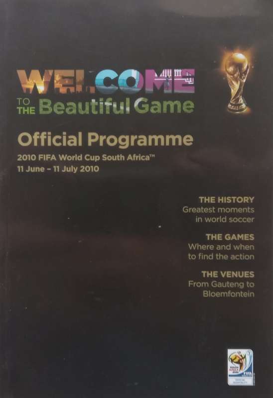 Official Programme 2010 FIFA World Cup South Africa, 11 June  11 July 2010