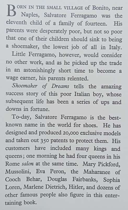 Shoemaker of Dreams: The Illustrated Autobiography | Salvatore Ferragamo