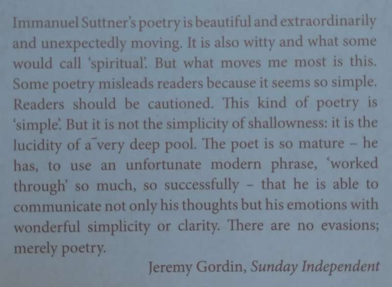 Hidden and Revealed: Poems (Inscribed by Author) | Immanuel Suttner