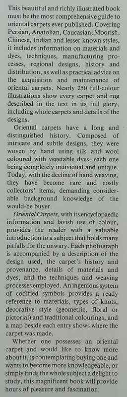 Oriental Carpets (With Loosely Inserted Brochures and Newspaper Clipping) | Giovanni Curatola