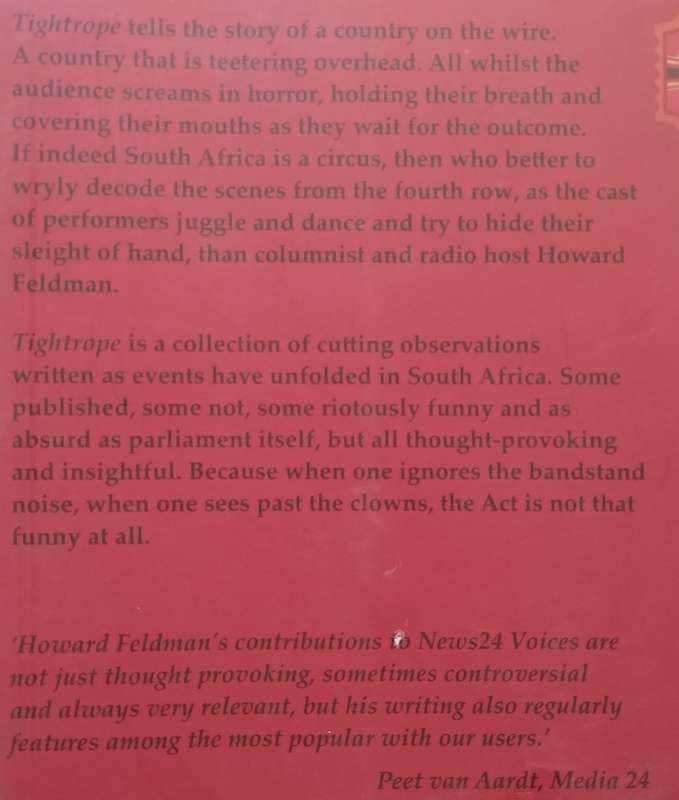 Tightrope: Musings on Circus South Africa | Howard Feldman