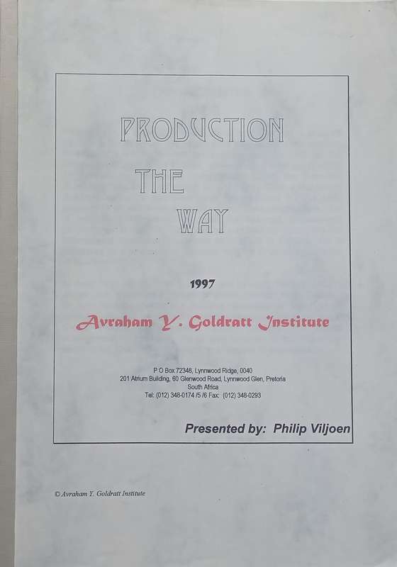 Production the Way | Philip Viljoen