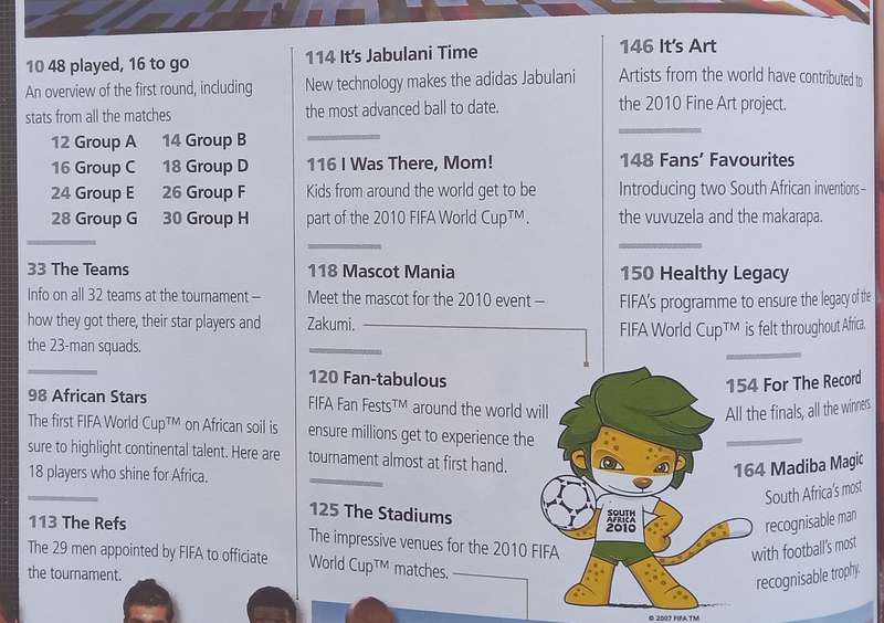 Official Programme 2010 FIFA World Cup South Africa, 11 June  11 July 2010