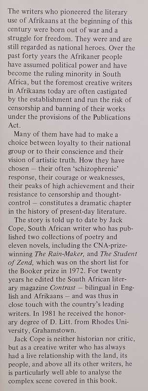 The Adversary Within: Dissident Writers in Afrikaans (Copy of Stephan Gray) | Jack Cope