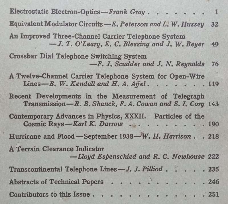 The Bell System Technical Journal (Vol. 18, No. 1, January 1939)