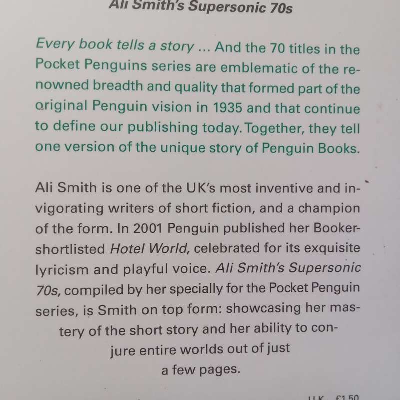 Ali Smiths Supersonic 70s | Ali Smith