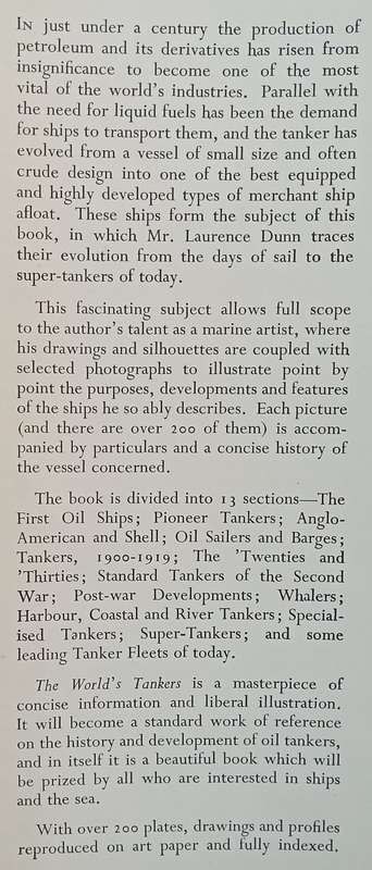 The Worlds Tankers (Published 1956) | Laurence Dunn