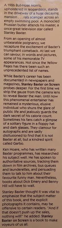 Stanley Baxter On Screen (Screenplay) | Ken Hoare