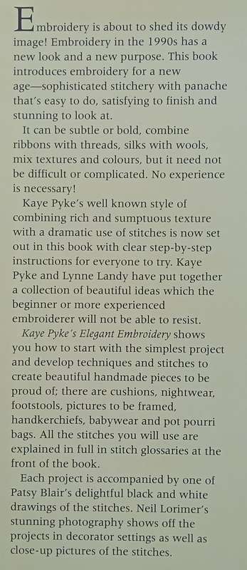 Elegant Embroidery | Kaye Pyke & Lynne Landy