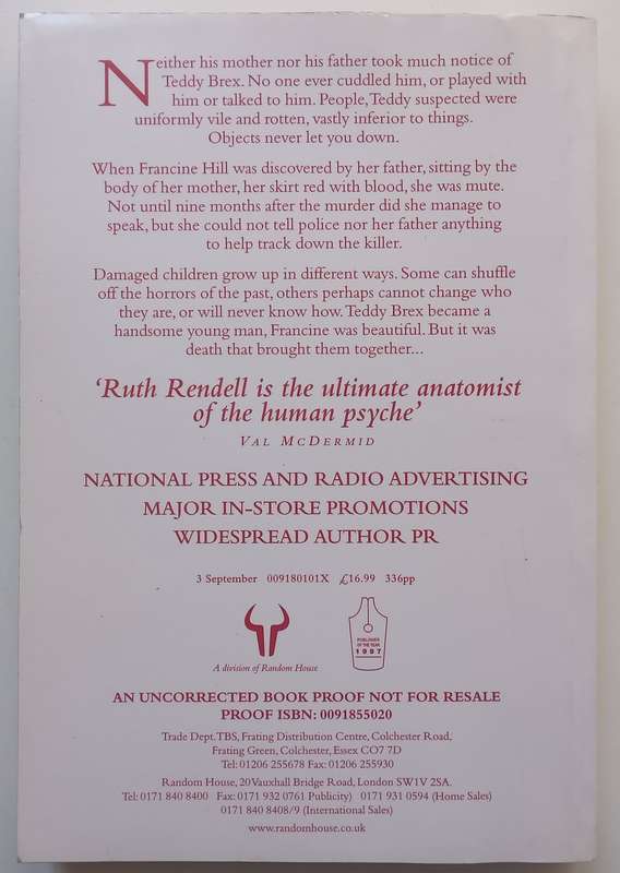 A Sight for Sore Eyes (Proof Copy) | Ruth Rendell