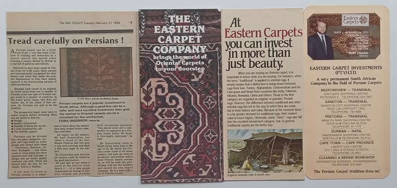 Oriental Carpets (With Loosely Inserted Brochures and Newspaper Clipping) | Giovanni Curatola