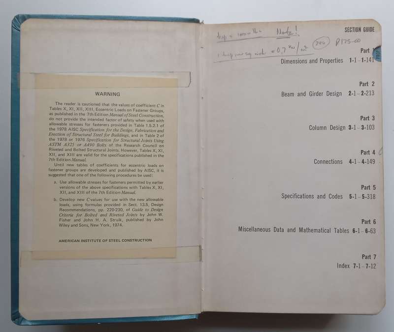 Manual of Steel Construction (7th Ed.)